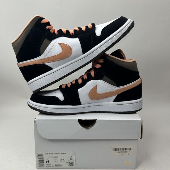 Nike Shoes Air Jordan 1 Retro Mid SE “Peach Mocha” 2023 - Picture 3 of 5